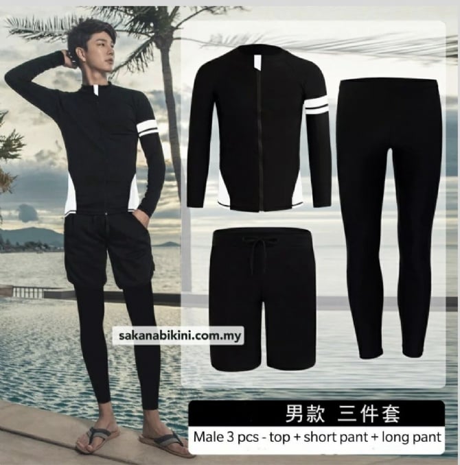 [单男款] 潜水三件套泳衣