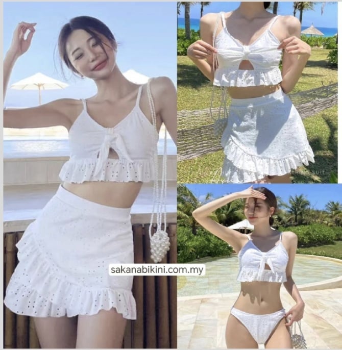 纯欲风裙式比基尼