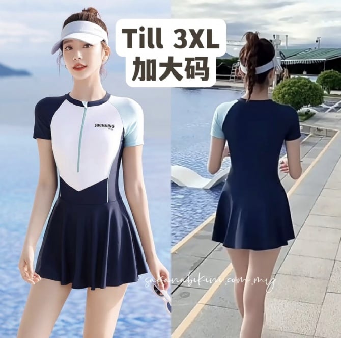 有3XL｜运动型修身连体泳衣