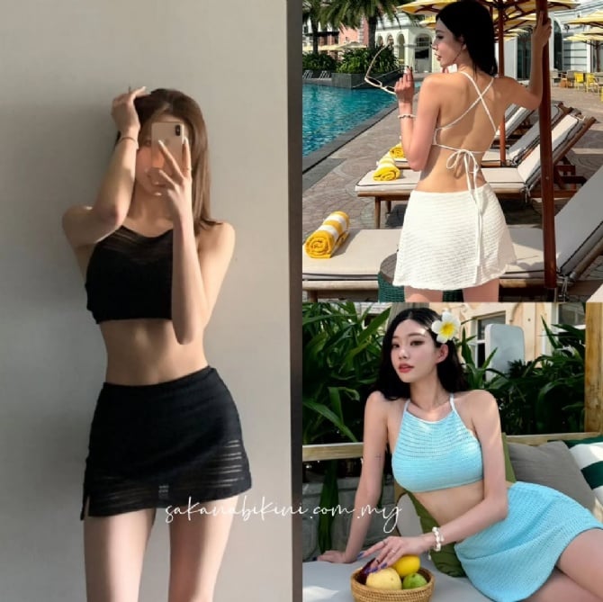 高档｜针织裙式比基尼