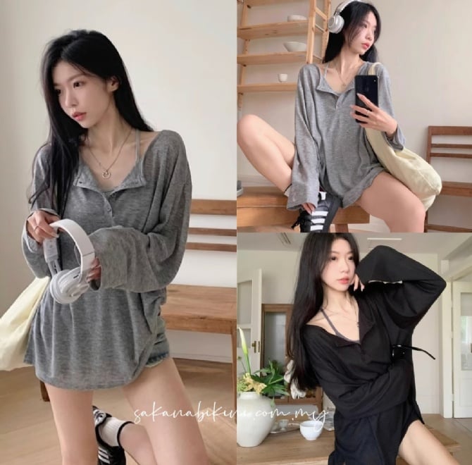 慵懒风百搭外搭T
